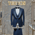 Smoking Azul Escuro Paris la Bourse