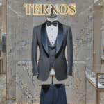 Smoking Cinza Escuro Paris la Bourse