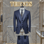 Terno Azul Risca de giz