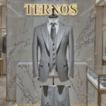 Terno Cinza claro Risca de giz