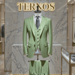 Terno Verde Claro Saint Lazare gola pontuda