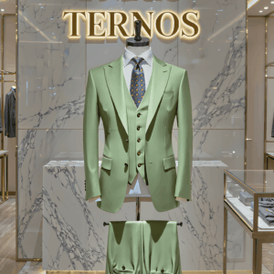 Terno Verde Claro Saint Lazare gola pontuda