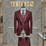 Terno Vinho Saint Lazare gola pontuda