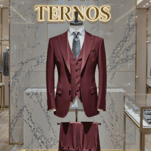 Terno Vinho Saint Lazare gola pontuda